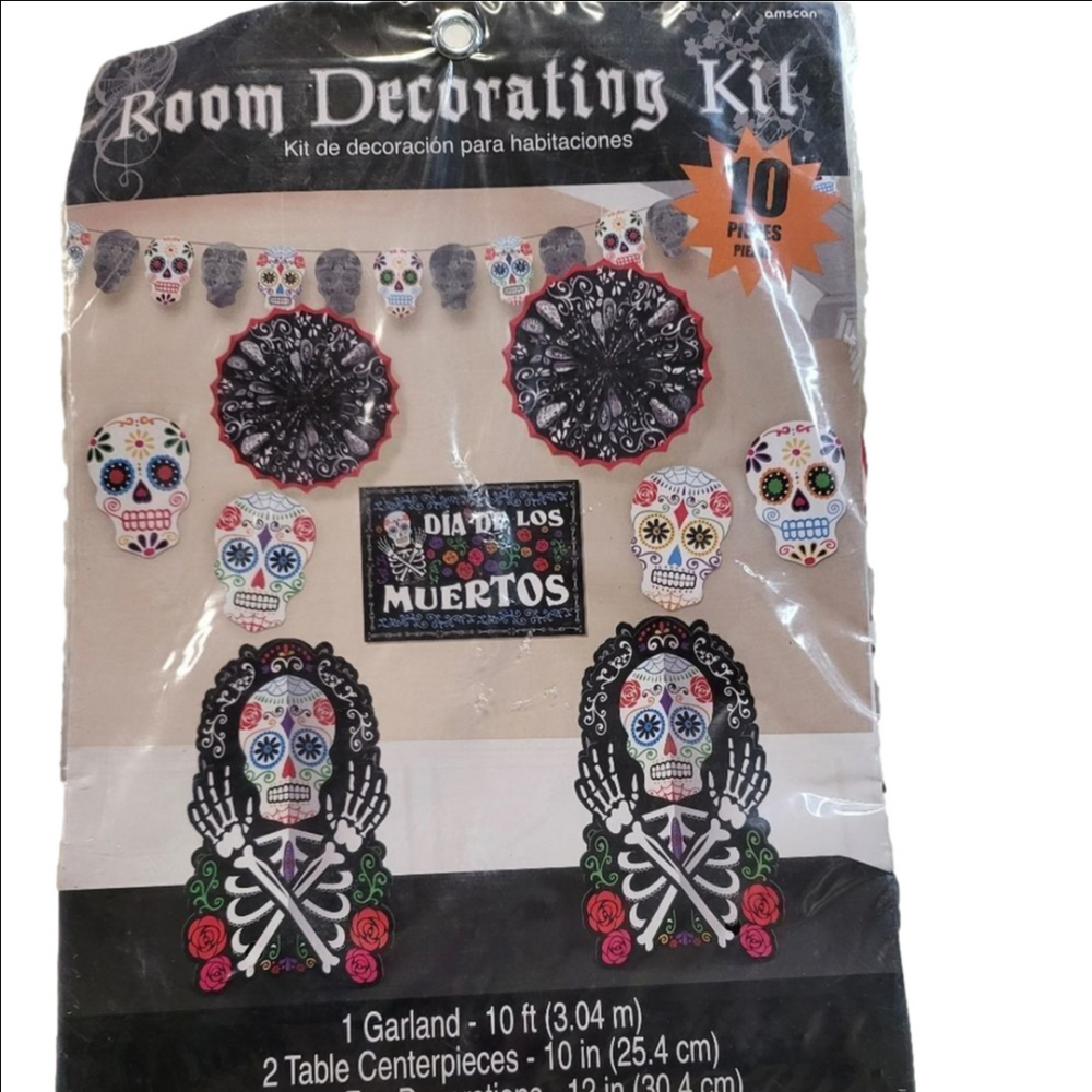 Day of the Dead Halloween Decorating Kit NWT